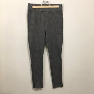 LOFT Banded Waist Houndstooth Pattern Leggings Small Office Dress Pants
